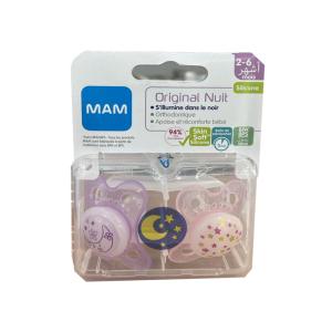 MAM Sucette Original Nuit Silicone 2-6 mois – Phosphorescente
